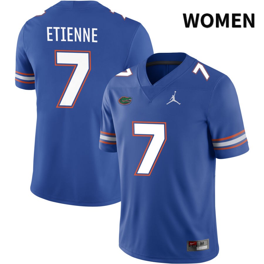 NCAA Florida Gators Trevor Etienne Women's #7 Jordan Brand Royal 2022 NIL Stitched Authentic College Football Jersey XGH5064OU